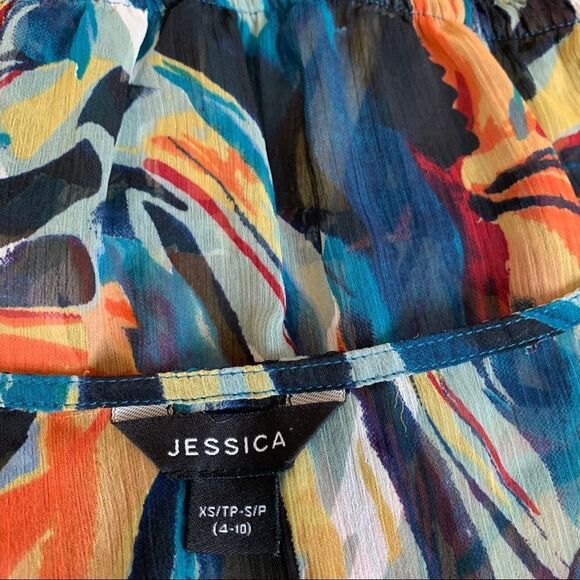 Jessica kimono Kaftan dress beach coverup chiffon short sleeve tropical sequin🔥 - Picture 8 of 12